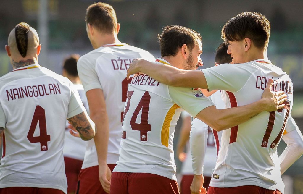 UNDER DOPO GOL VERONA ROMA 1 1
