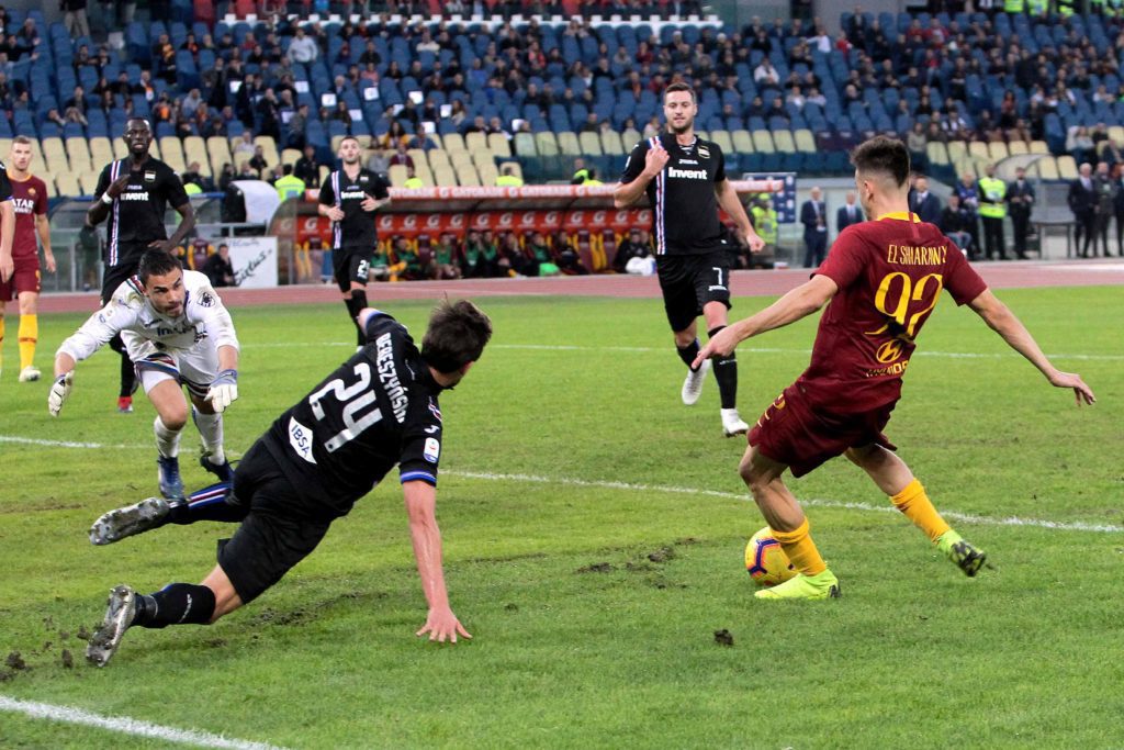 EL SHARAWY Gol 2 PELLEGRINI JESUS ROMA SAMP 4 a 11