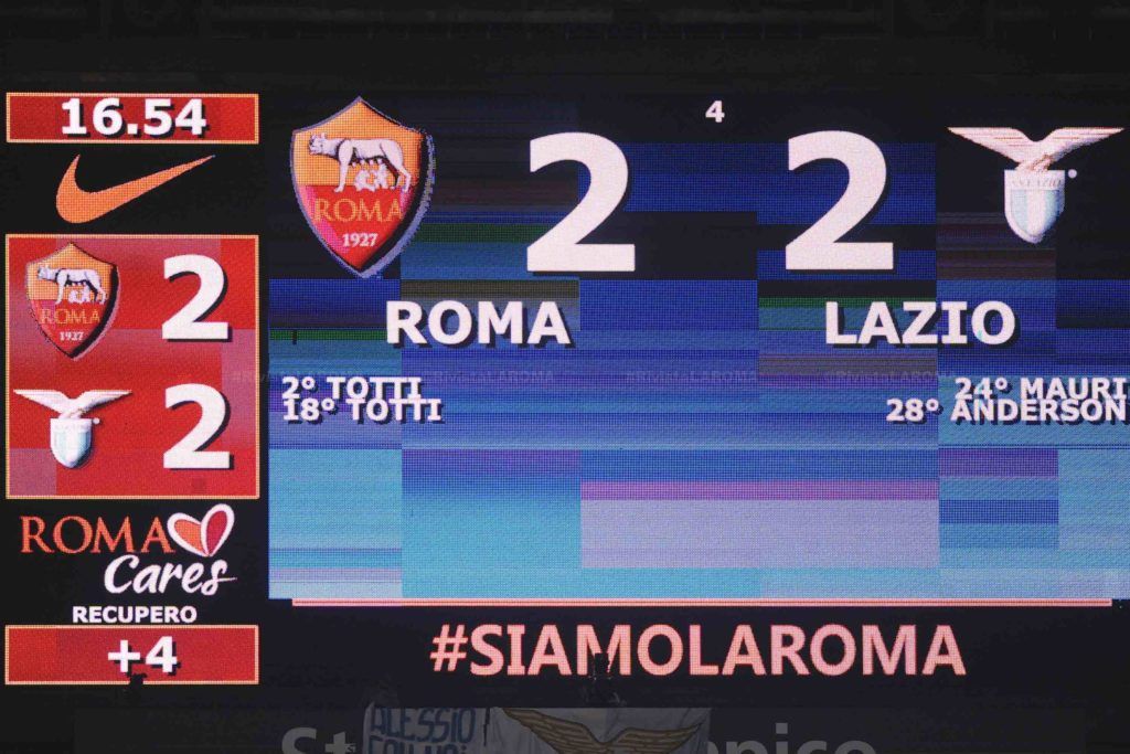 IL RISULTATO 1 ROMA LAZIO