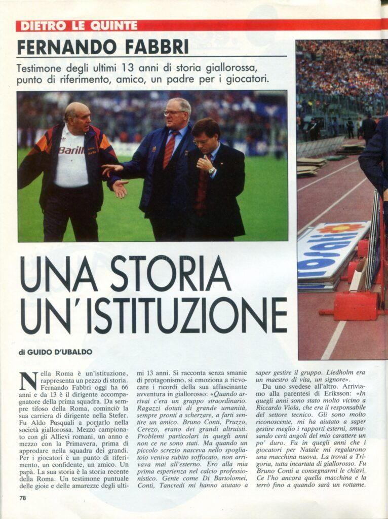 LaRoma 106 Giu93 078 dietro le quinte fabbri fernando