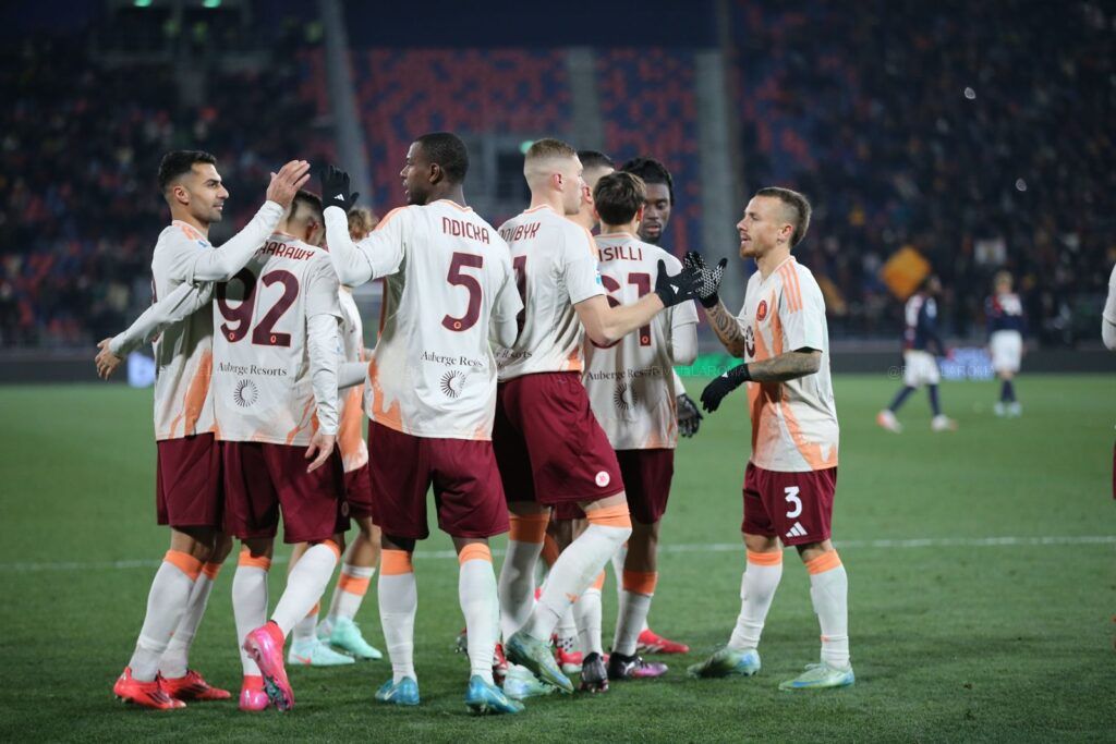 2025-01-12 BOLOGNA-ROMA esultanza gruppo